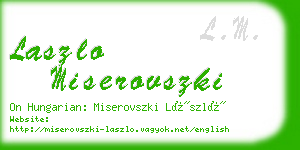 laszlo miserovszki business card